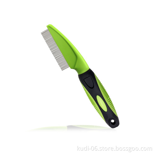 Rotatable Pins Pet Grooming Comb for Undercoat Hair and Face Cleaning - Dog and Cat Comb